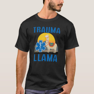 Camiseta Trauma Llama Cumpleaños Hombres Mujeres Niños Anim
