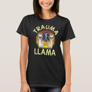 Camiseta Trauma Llama Cumpleaños Hombres Mujeres Niños Anim
