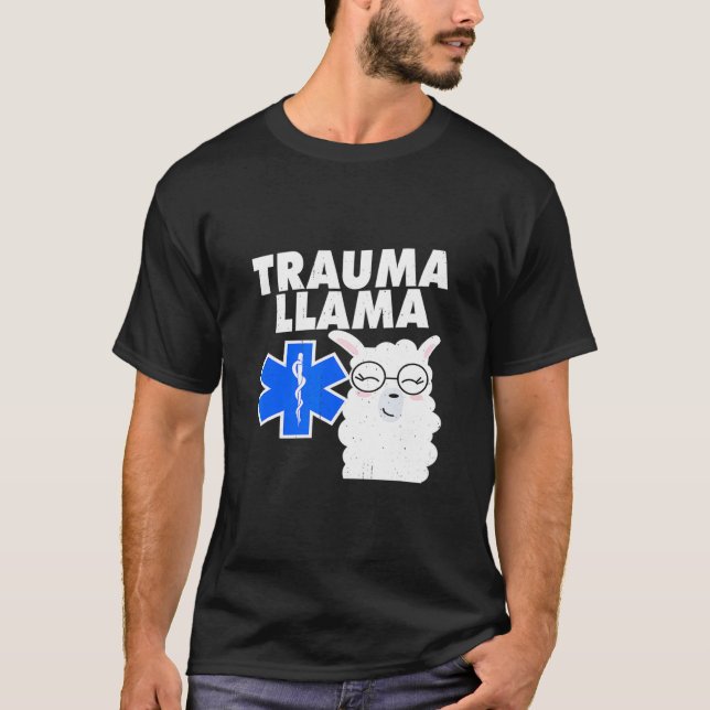 Camiseta Trauma Llama Emt Ems (Anverso)