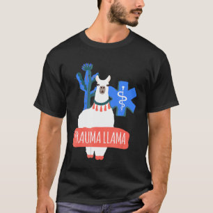 Camiseta Trauma llama Llama Paramedic Chistes EMS EMR.