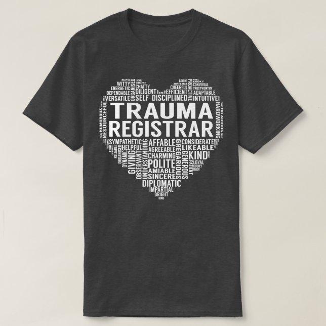 Camiseta Trauma Registrar Heart (Diseño del anverso)