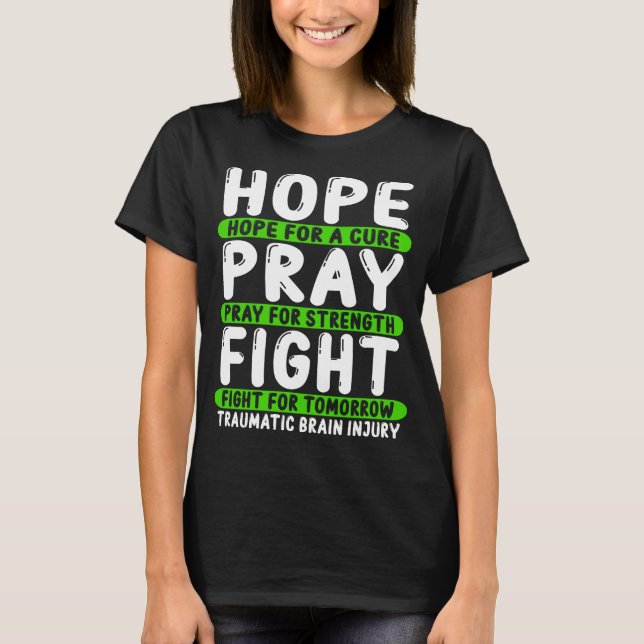 Camiseta Traumatic Brain Injury Movement Ribbon Warrior (Anverso)