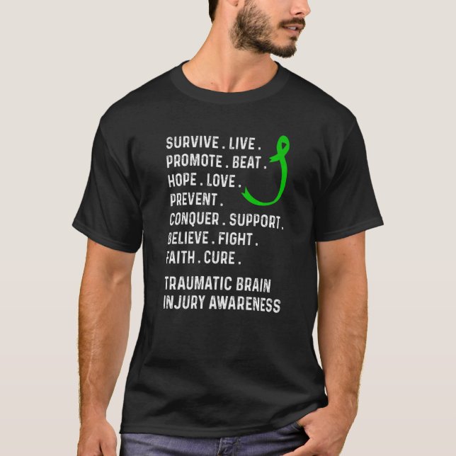 Camiseta Traumatic Brain Injury Survivor Beat Hope TBI Warr (Anverso)