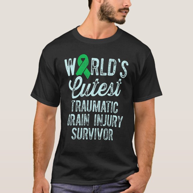 Camiseta Traumatic Brain Injury Survivor Cutest TBI Warrior (Anverso)