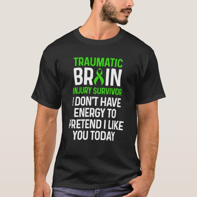 Camiseta Traumatic Brain Injury Survivor Energy Tbi Warrior (Anverso)