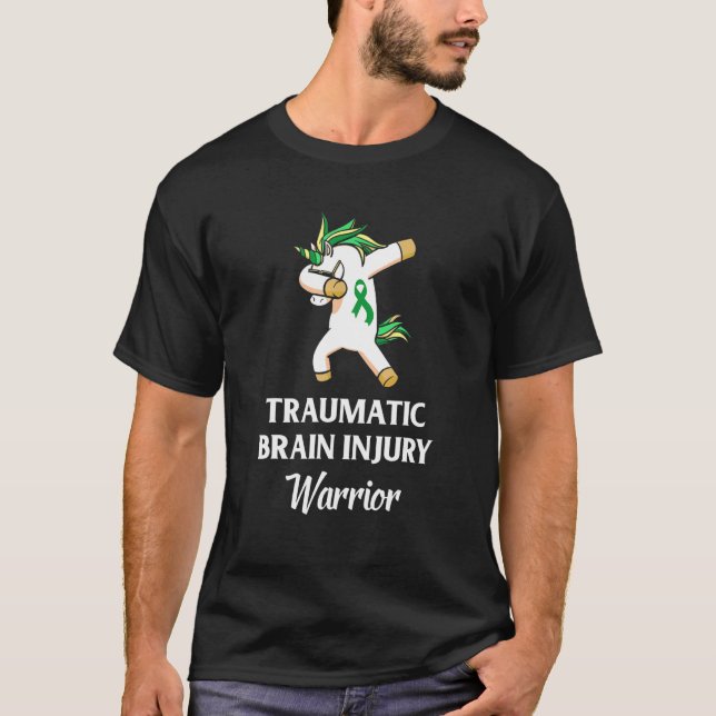 Camiseta Traumatic Brain Injury Survivor Unicorn TBI Warrio (Anverso)
