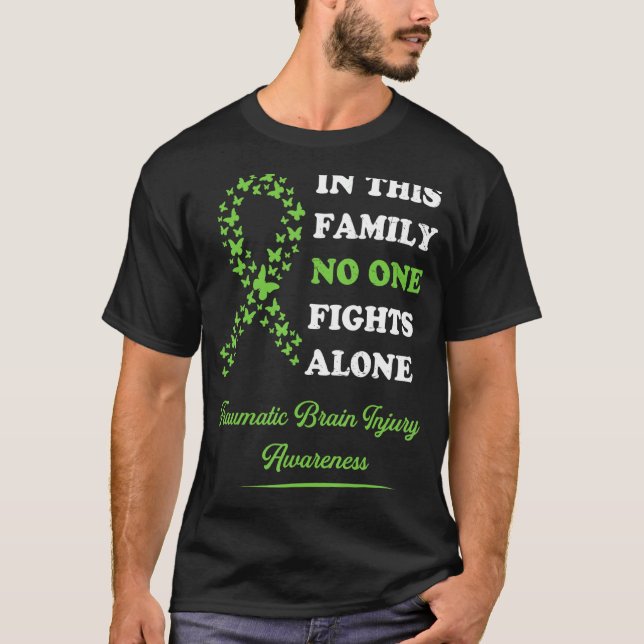 Camiseta Traumático Lesiones Cerebrales Sensibilización Fam (Anverso)