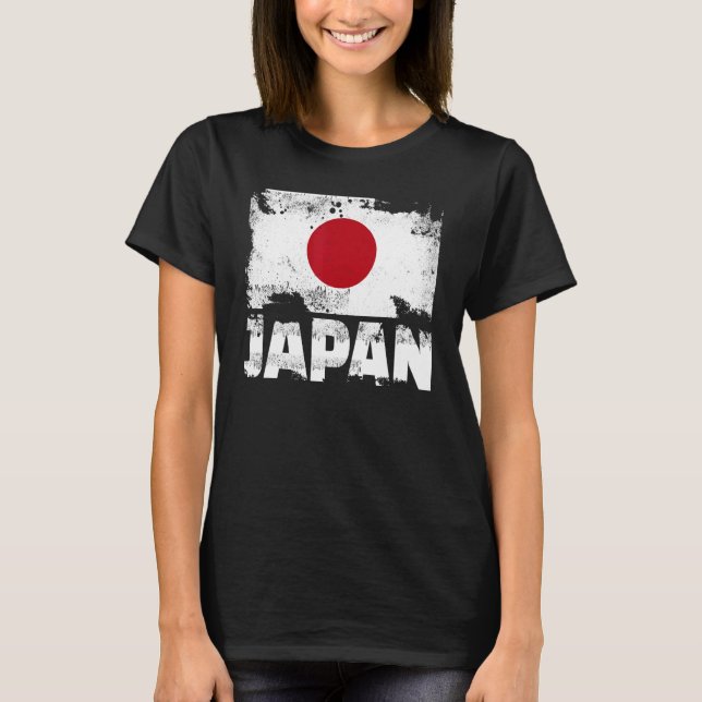Camiseta Trav de grunge japonés con problemas en la vendimi (Anverso)