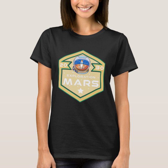 Camiseta Trav espacial espacial espacial Space Exploration  (Anverso)