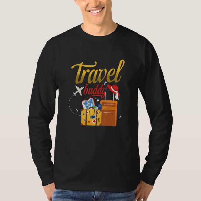 Camiseta Travel Buddy Traveling Vacation Traveler (Anverso)