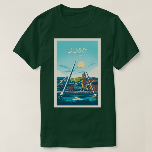 Camiseta Travel Peace Bridge Derry City (Diseño del anverso)