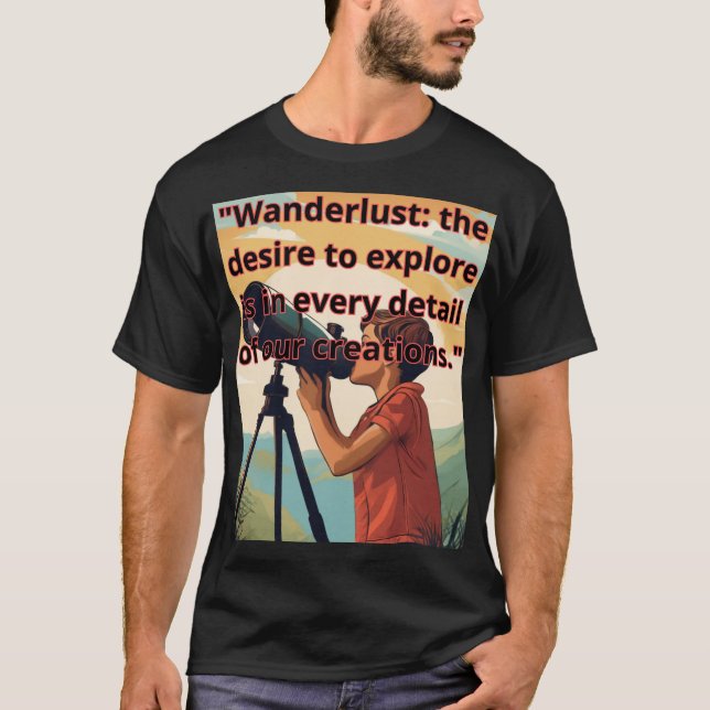 Camiseta "Travel the world through designs that capture the (Anverso)