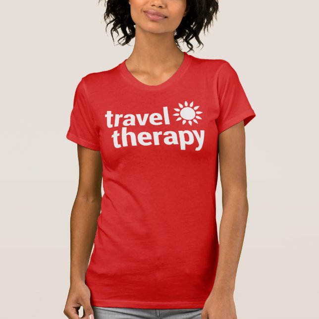 Camiseta Travel Therapy T-Shirt | Travel Shirt Red (Anverso)