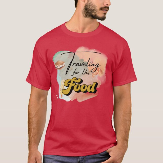 Camiseta Traveling for the food gift (Anverso)