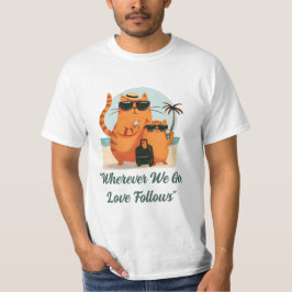 Camiseta Travelling Cat Love Moment