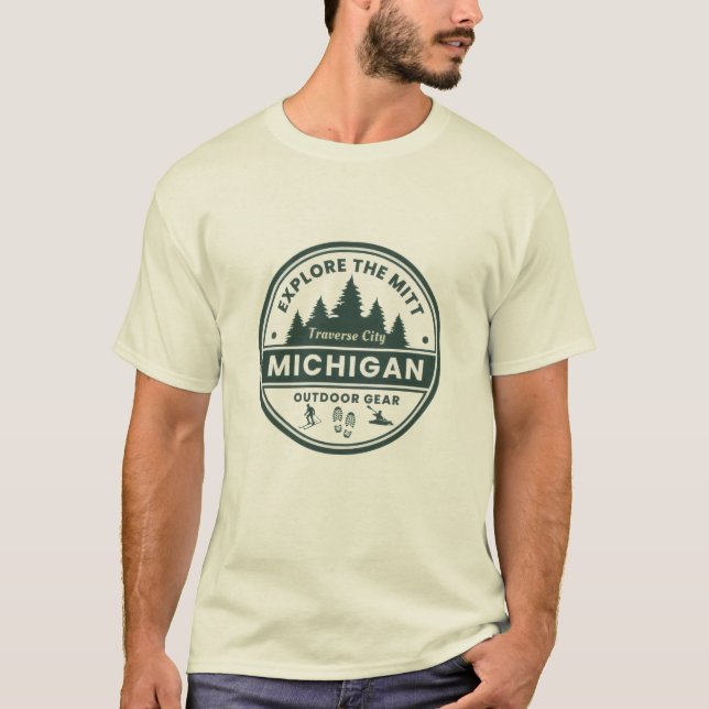 Camiseta Traverse City Michigan Mens T-Shirt (Anverso)