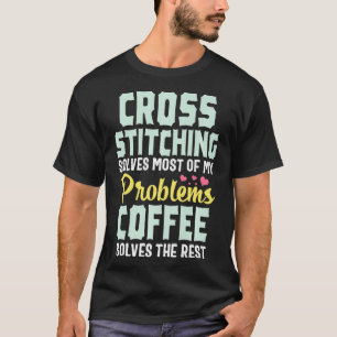 Camiseta Travesía de café divertida regalo de costura