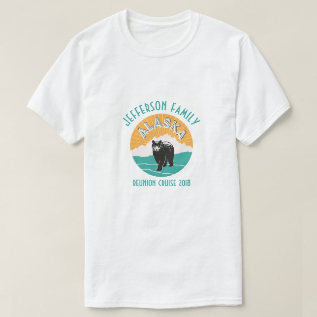 Camiseta Travesía de la reunión de familia de Alaska (Diseño del anverso)