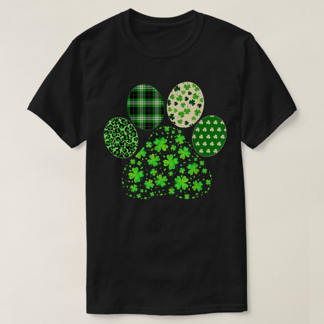 Camiseta Travesía de perro lindo irlandés se viste de suert (Diseño del anverso)