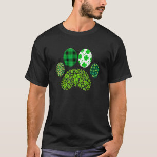 Camiseta Travesía de perro lindo irlandés se viste de suert
