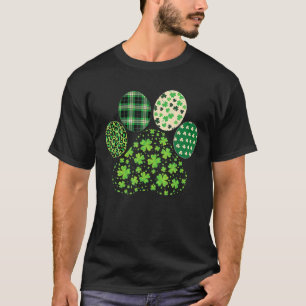 Camiseta Travesía de perro lindo irlandés se viste de suert