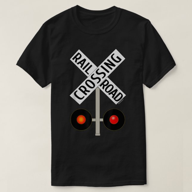 Camiseta Travesía ferroviaria con señalización vial de luce (Diseño del anverso)