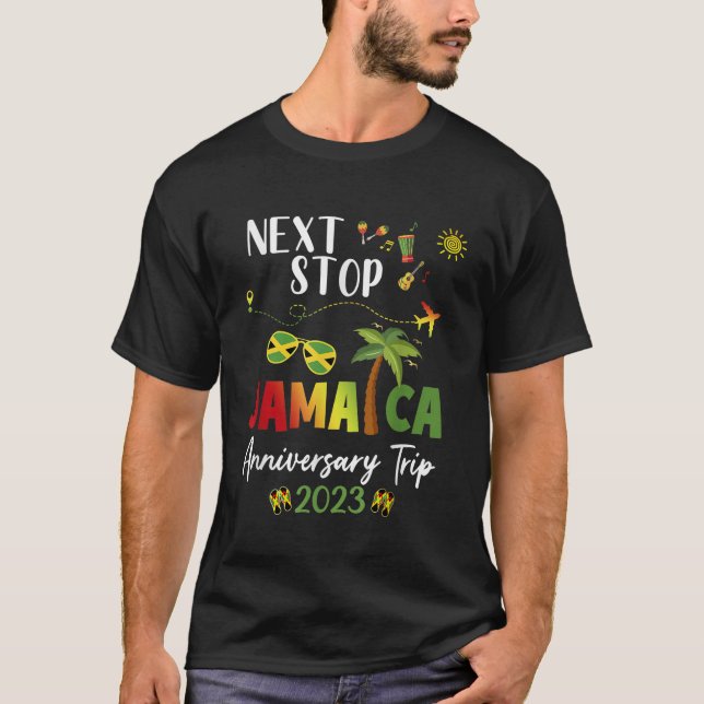Camiseta Travesías de viaje de vacaciones de Jamaica 2023 (Anverso)