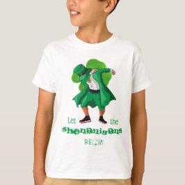 Camiseta Travesuras de duende Día de San Patricio Trébol