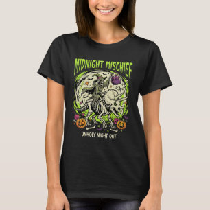 Camiseta Travesuras de jinete de huesos de Halloween