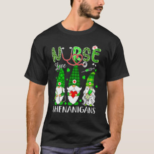 Camiseta Travesuras Gnomos Divertidos Amor Enfermera Día de