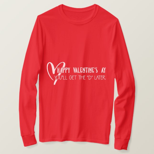 Camiseta traviesa de El día de San Valentín mascul (Anverso del diseño)