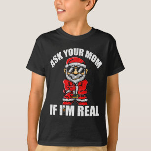 Camiseta Traviesa De Navidad De Papá Noel Adulto P