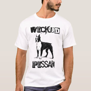 Camiseta traviesa de Pissah Boston Terrier