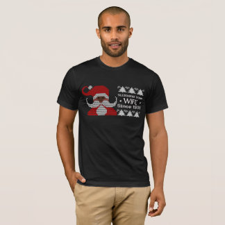 Camiseta traviesa Papá Noel agobiando a tu esposa Navidad