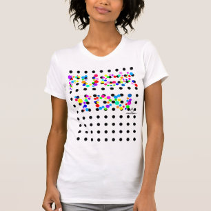 Camiseta traviesa para los chicas colourblind