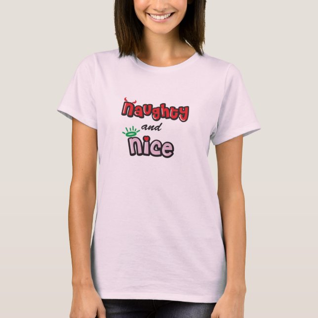 Camiseta traviesa y bonita (Anverso)