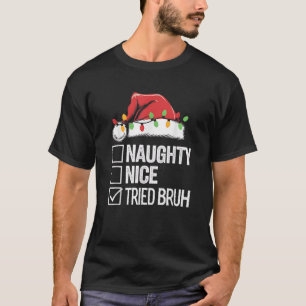 Camiseta Travieso Amable Intentó Hermano Divertido Sarcásti