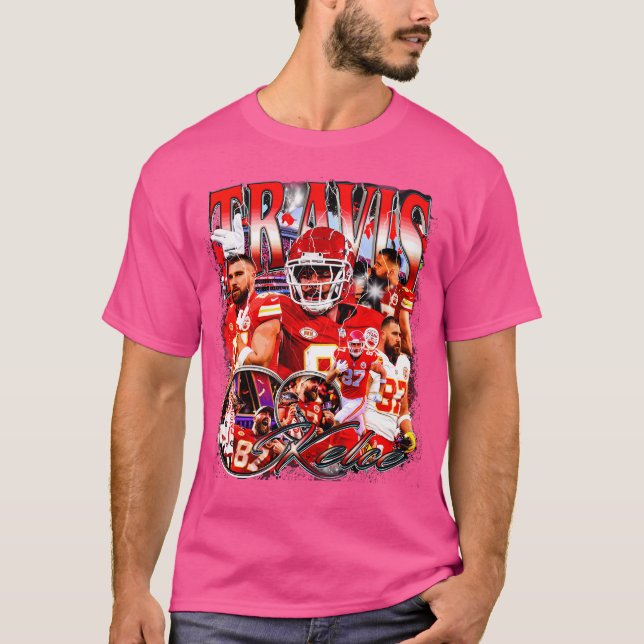 Camiseta Travis Kelce Vintage Bootlag (Anverso)