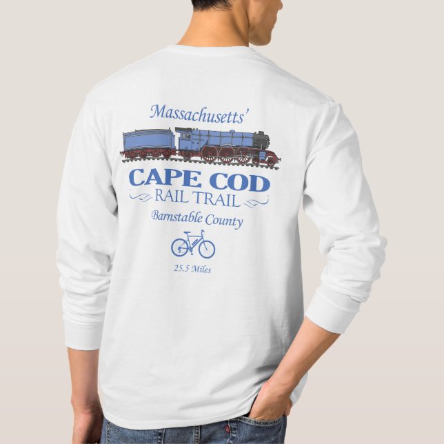 Camiseta Trayecto de ferrocarril de Cape Cod (RT2) (Reverso)