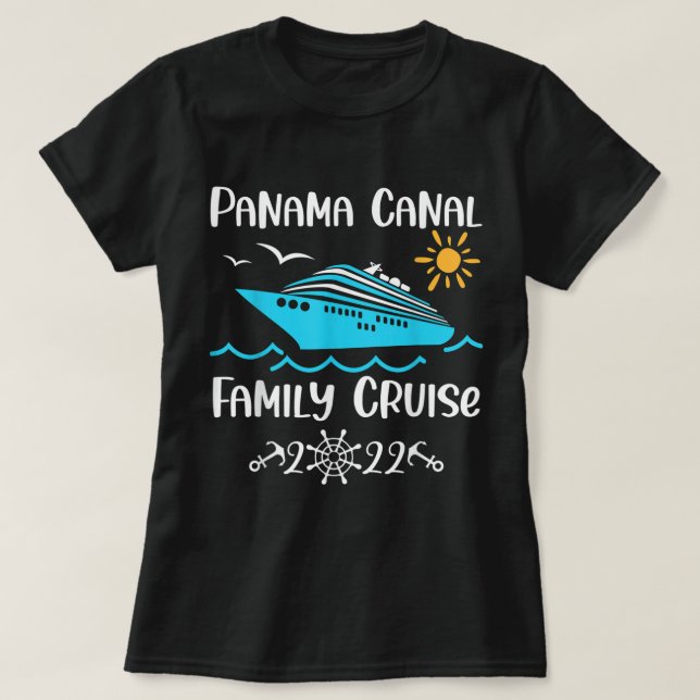 Camiseta Trayecto de vacaciones de la familia Canal de Pana (Diseño del anverso)