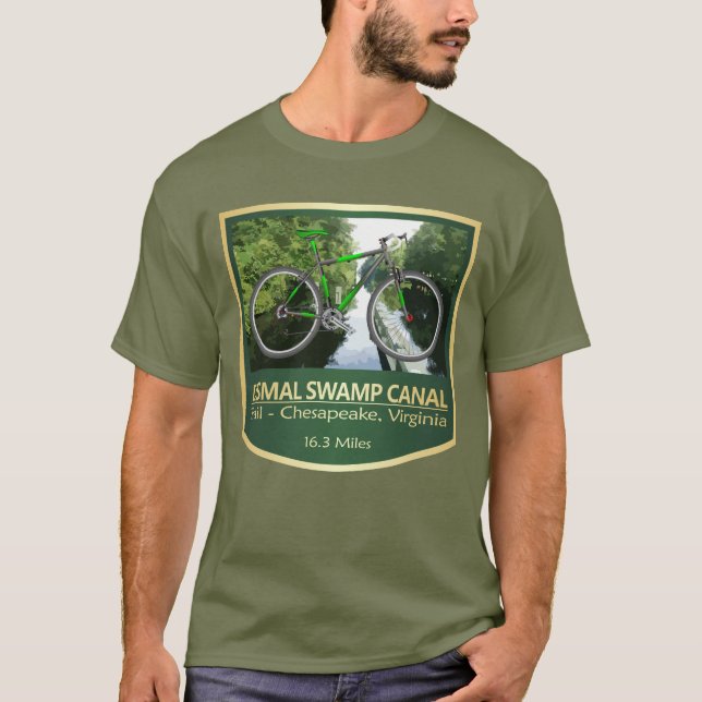 Camiseta Trayecto del canal del pantano lúgubre (bicicleta2 (Anverso)