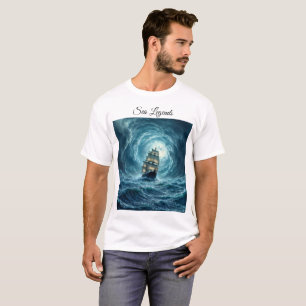 Camiseta Trayecto del galeón de tormenta de tempestad oceán