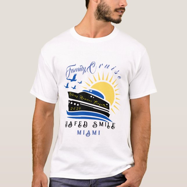 Camiseta Trayecto personalizado personalizado de la familia (Anverso)