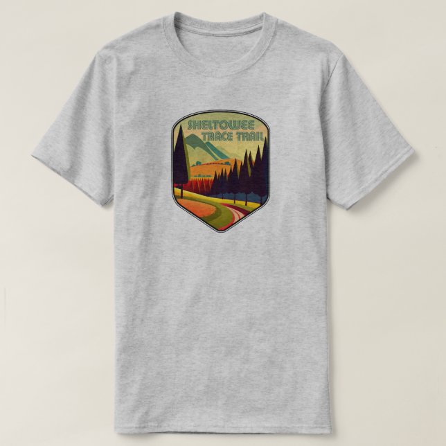 Camiseta Trayecto Sheltowe Trace Colores Kentucky Tennessee (Diseño del anverso)