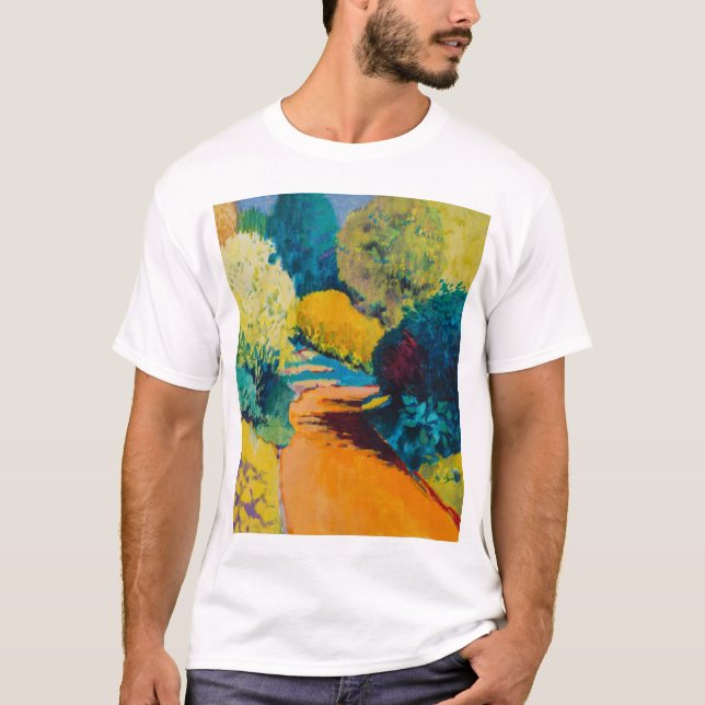 Camiseta Trayectoria anaranjada (Anverso)