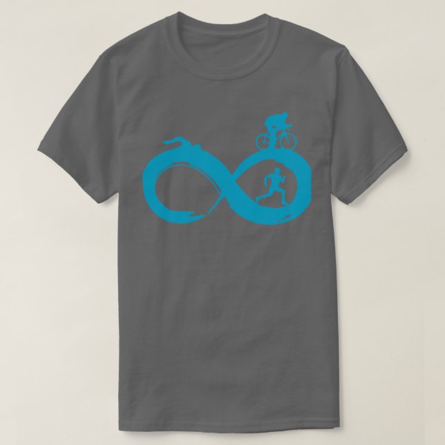Camiseta Trayectoria De Bicicleta De Natación 5 (Diseño del anverso)