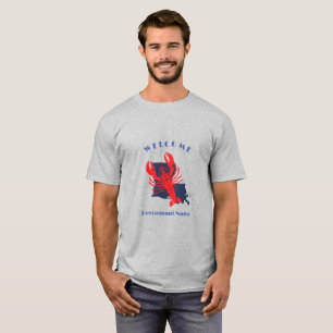 Camiseta Trayectoria de bienvenida moderna Nombre personali
