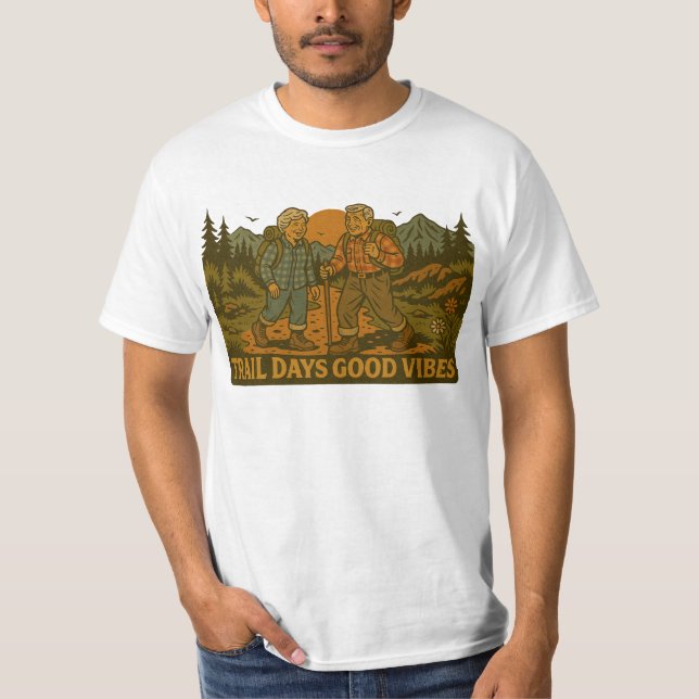 Camiseta Trayectoria de días de buenas vibraciones (Anverso)