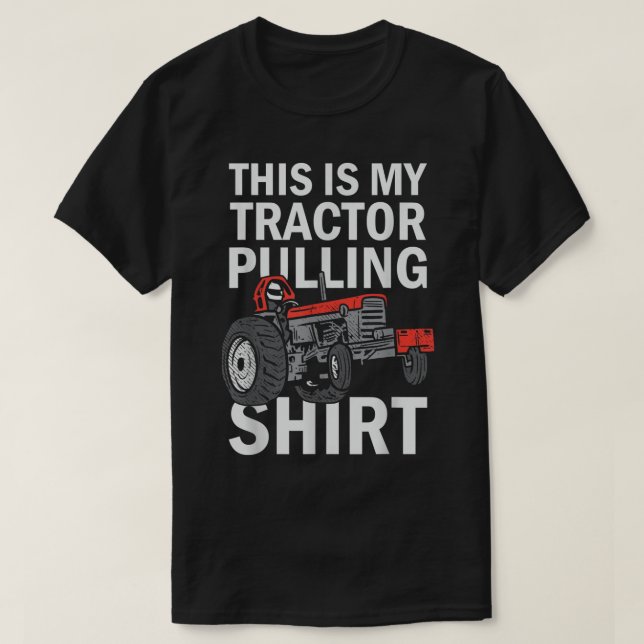 Camiseta Trayectoria De Esto Es Mi Tractor De Sacar. (Diseño del anverso)