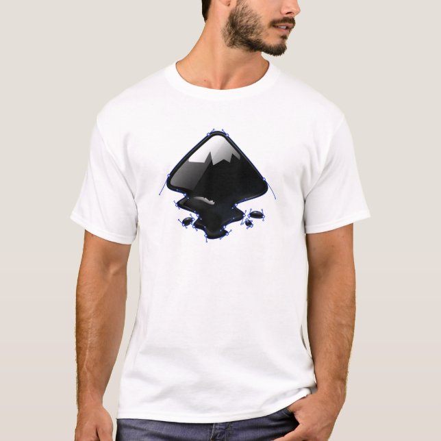 Camiseta Trayectoria de Inkscape (Anverso)